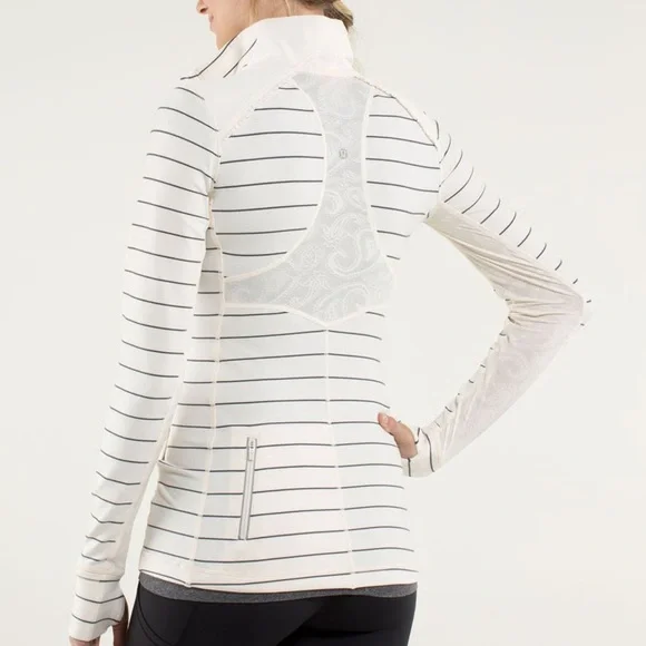 Lululemon Star Runner Pullover Slalom Stripe Angel Wing / Angel Wing. Size 10. - Picture 2 of 14